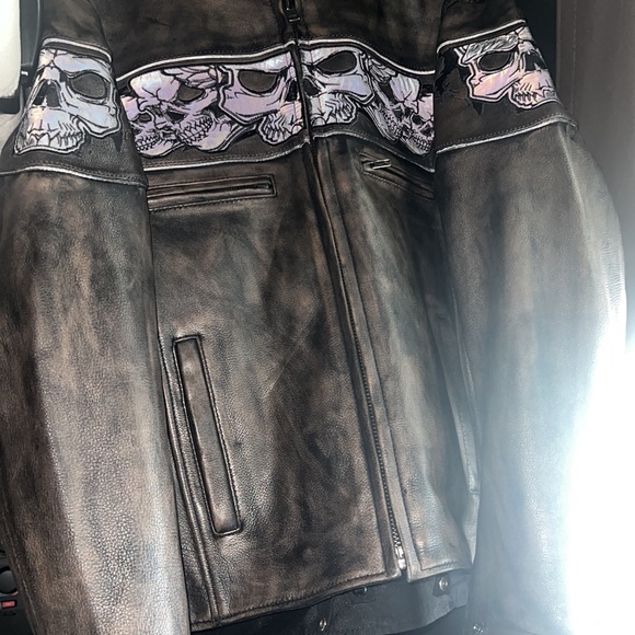 XL LAMBSKIN BIKE JACKET - Picture 4 of 8